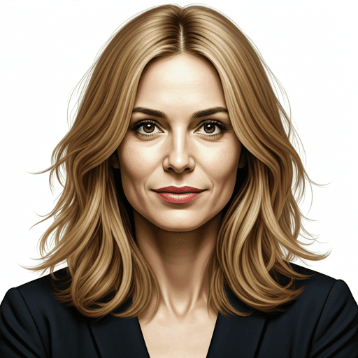 Portrait professionnel de Valérie Courtin dans un environnement de bureau clair.